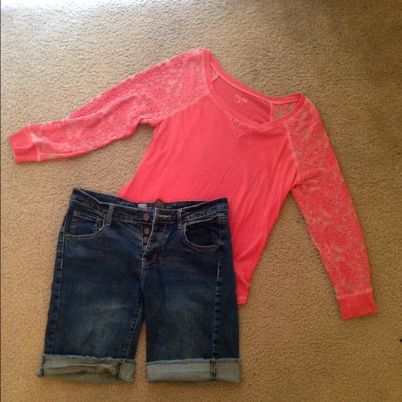 Knee length shorts