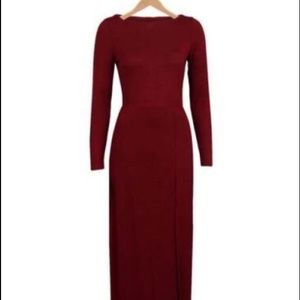 🔺SALE🔺Red wine mid length dress