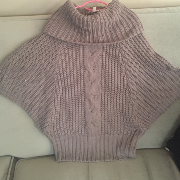 Brown Turtlenecked cropped sweater