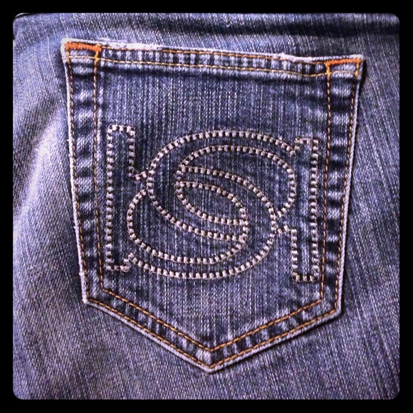 Bebe lighter dark wash Jean