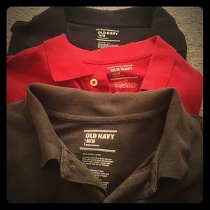 3 Men's Old Navy polo shirts