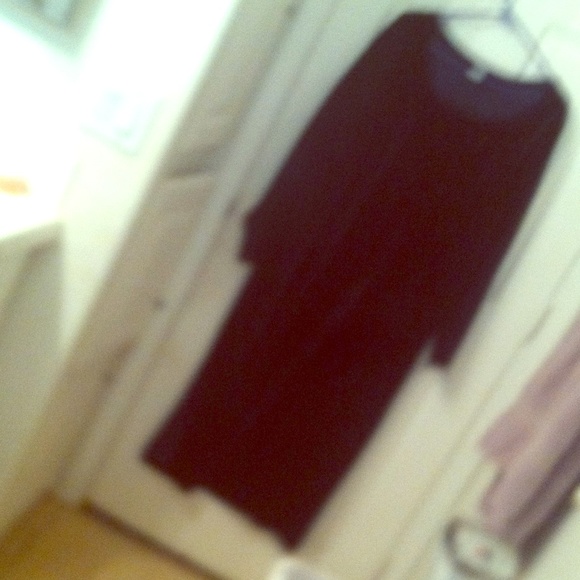 Blue velvet dress