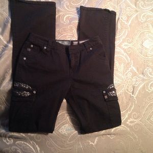 Black miss me pants