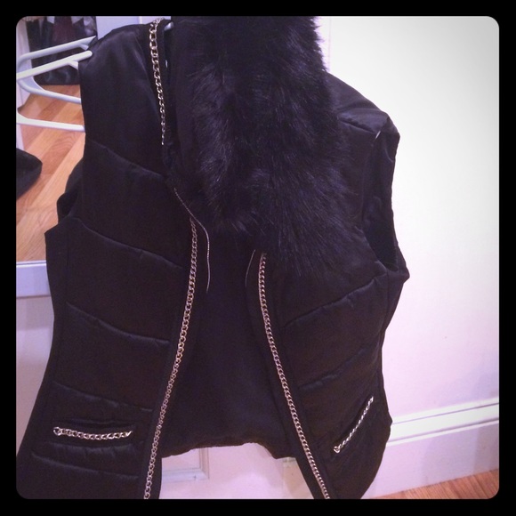 Authentic White &  Black vest
