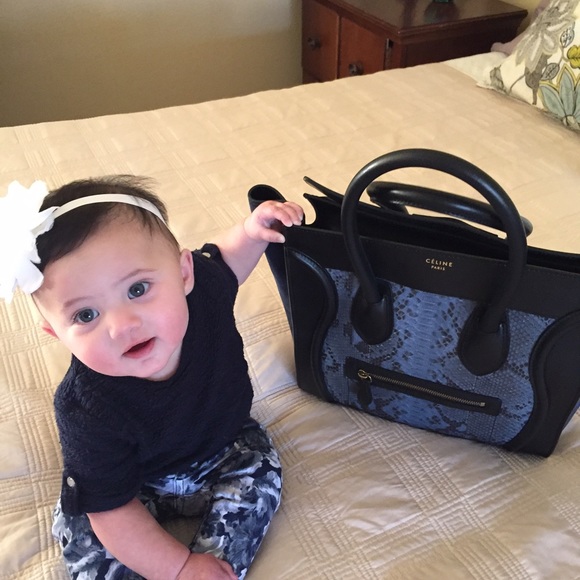 Celine Handbags - Celine Mini Phyton Tricolor