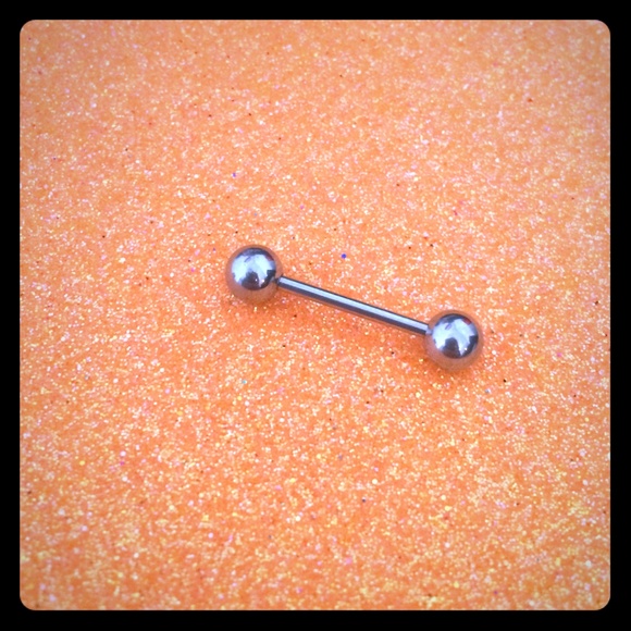 Standard tongue ring.