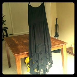 Sexy black dress with lace details