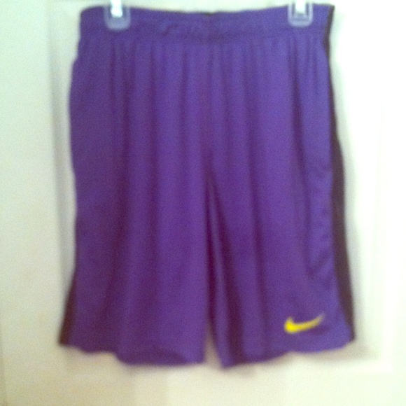 Purple Nike dri-fit shorts