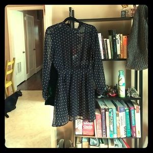 Navy Polka Dot Sundress