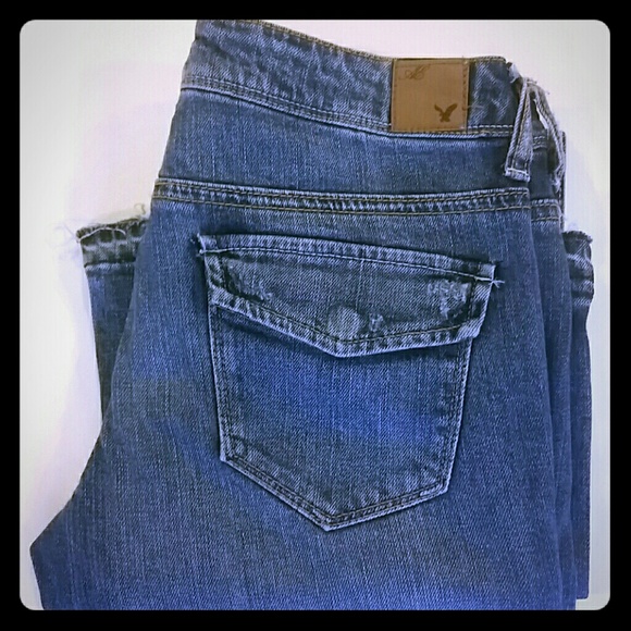 NWOT American Eagle Distressed Stretch Flare Jeans