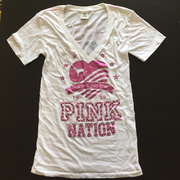 Victoria Secret PINK Nation shirt, XS