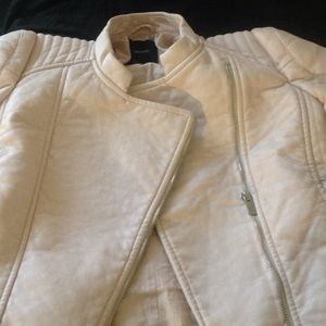 Nude pink biker jacket