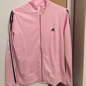 light pink adidas track jacket