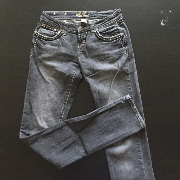 Red Rivet jeans, size 3
