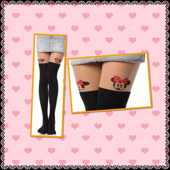 Accessories - Last pair Minnie mouse hosiery pantyhose