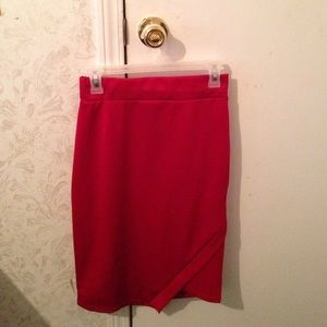 Red Pencil Skirt