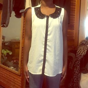 Forever 21 Loose Flowy White Top