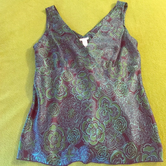Satin tank blouse