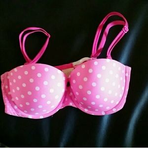 Victorias secret PINK pink polka dot classic bras