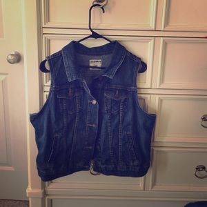 Denim vest from Old Navy.