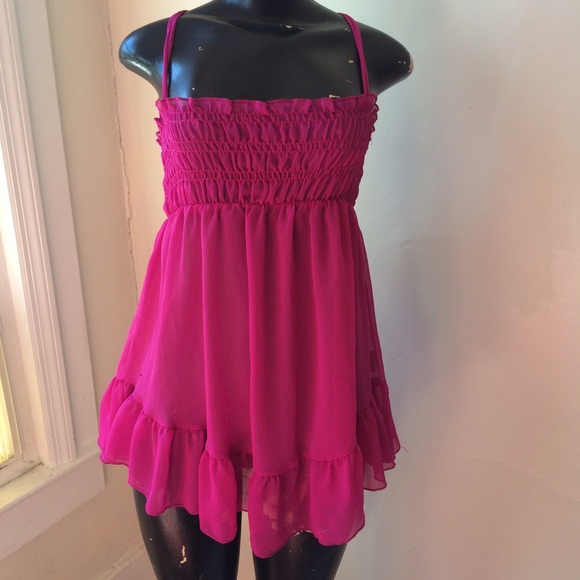 Sexy magenta sleepwear