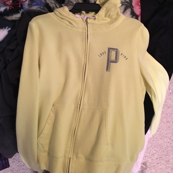 Pink zip up hoodie
