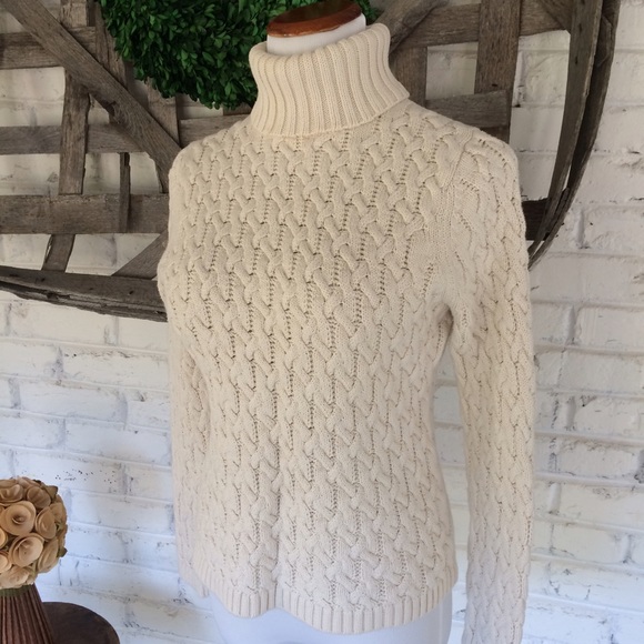 Valerie Stevens Sweaters - Cable knit turtleneck sweater