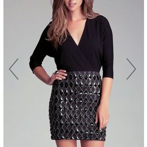 Bebe Embellished skirt dress