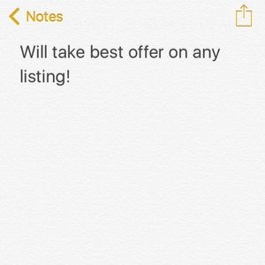 Will take best offer!