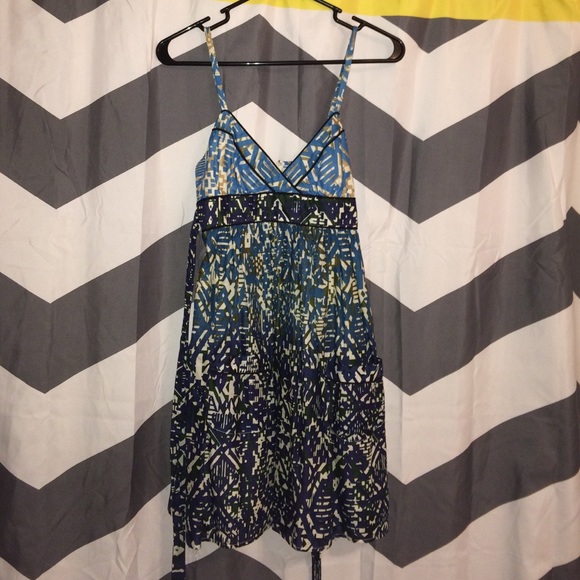 Multicolored sundress with pockets
