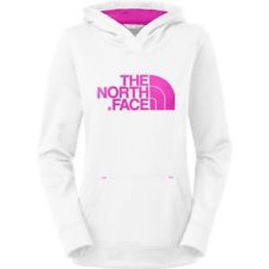 White and TEAL north face hoodie