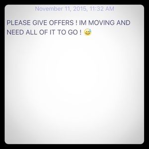 I'm moving dec 1st and need stuff to go