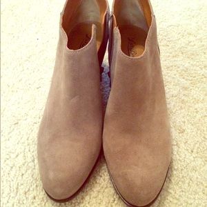 Lucky brand booties size 10. 2" heel, worn once!