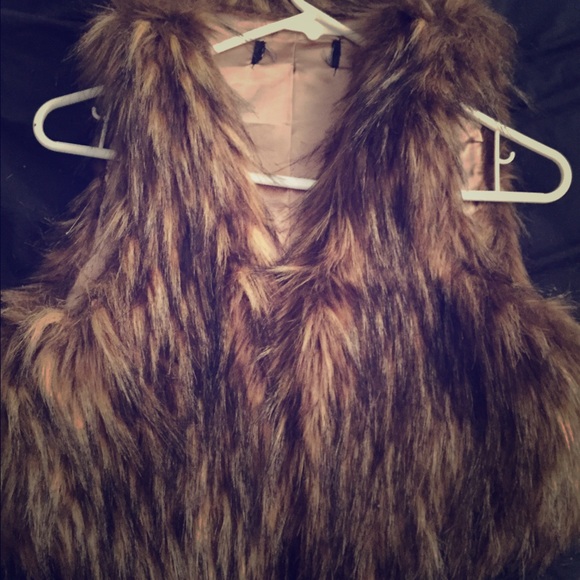 Faux fur vest