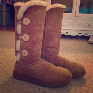 Taupe Bailey Button Ugg Boots