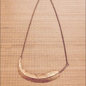 Feather Gold Fashion Necklace