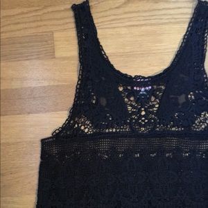 Free people crochet lace tunic