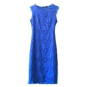 Midi Royal Blue Business Dress