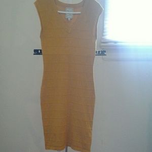 Mustard color dress