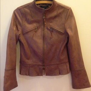 Brown SOFT Lamb Leather Jacket