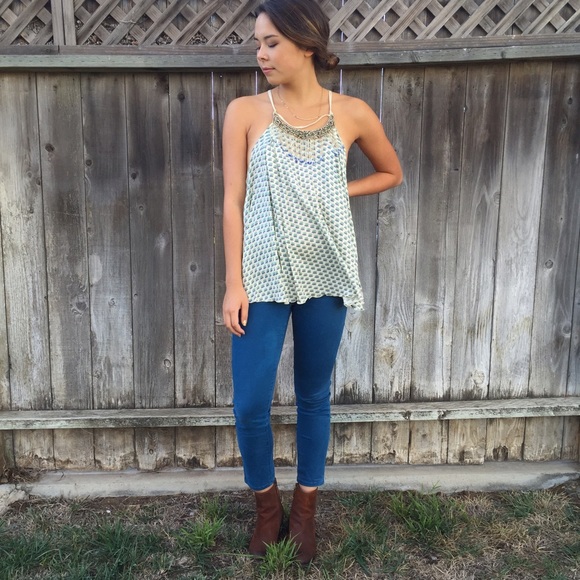 Free People loose razor back tank