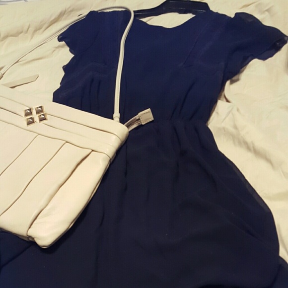 Navy Blue Dress size small - Picture 1 of 4