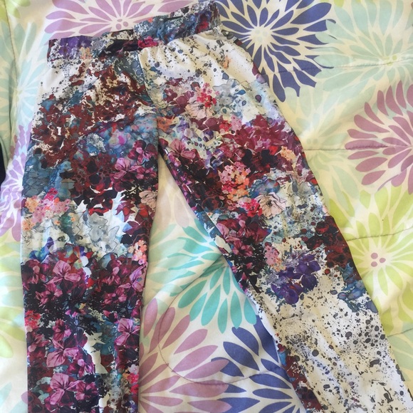 Floral Spandex Tights