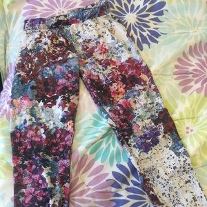 Floral Spandex Tights