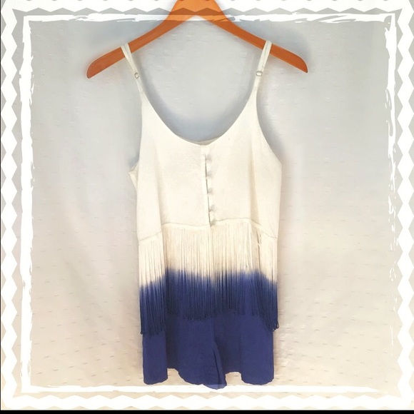 Fringe ombré romper
