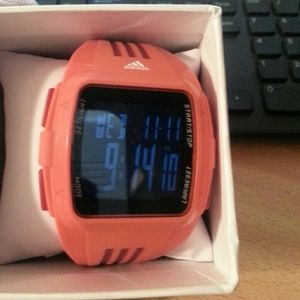 Adidas sport watch NEW! Orange big face.Mens