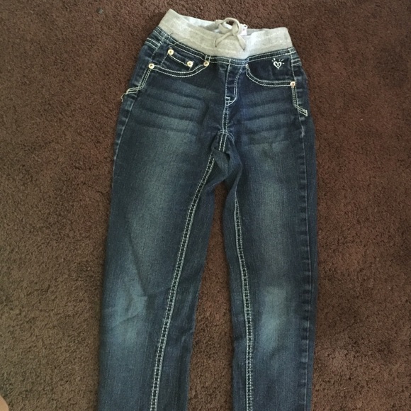 Justice jeans with elastic waist