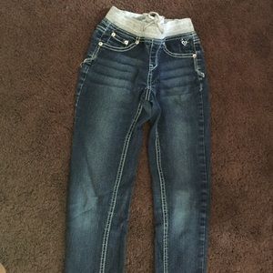 Justice jeans with elastic waist