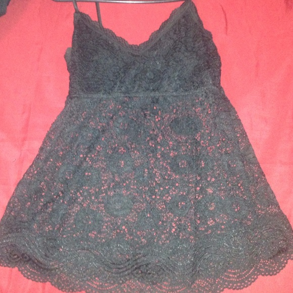 Black lace top