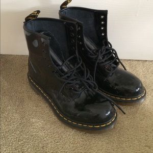 Dr Martens 1460 Patent Leather Black Boots